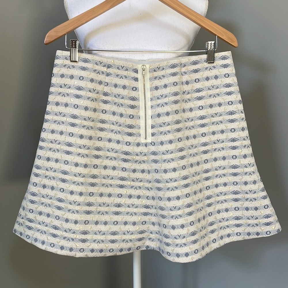 J.CREW JACQUARD FLARE SKIRT - Picture 2 of 14